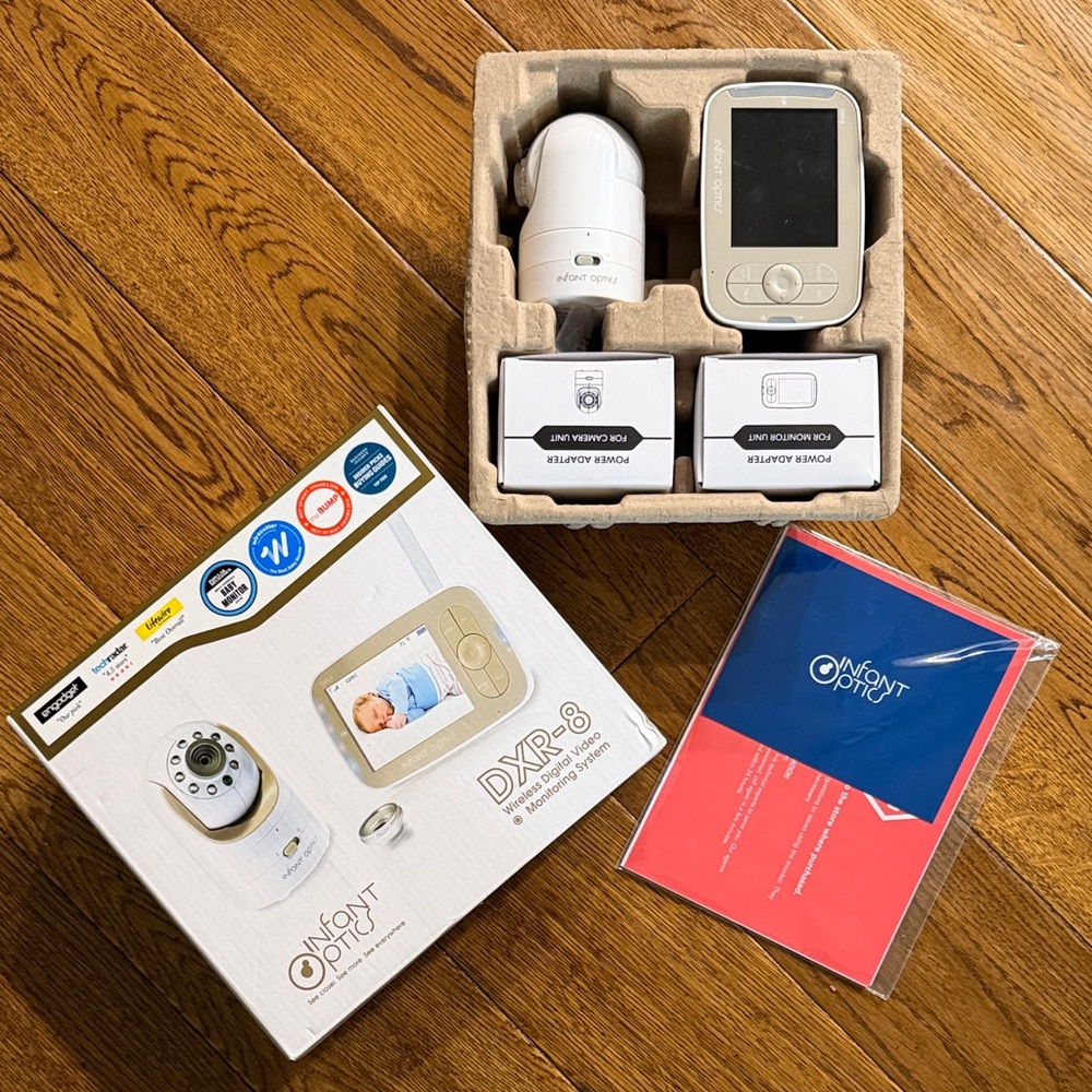 Infant Optics DXR-8 Video Baby Monitor - White and Tan